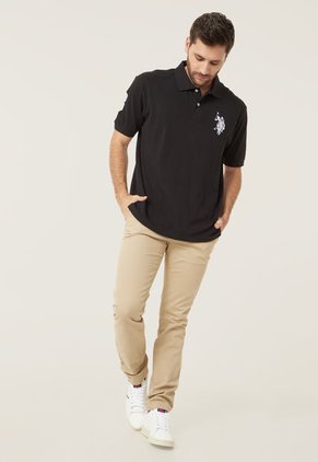 Polo Negro-Blanco Us Polo Assn