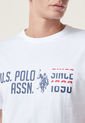 Camiseta Blanco-Azul-Rojo Us Polo Assn de US Polo Assn