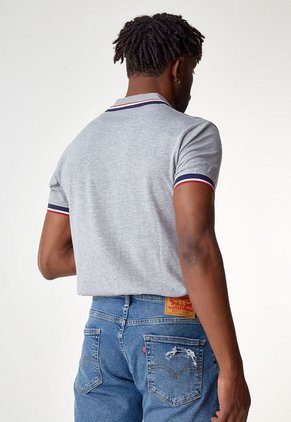 Camiseta Polo Gris-Azul-Rojo Us Polo Assn