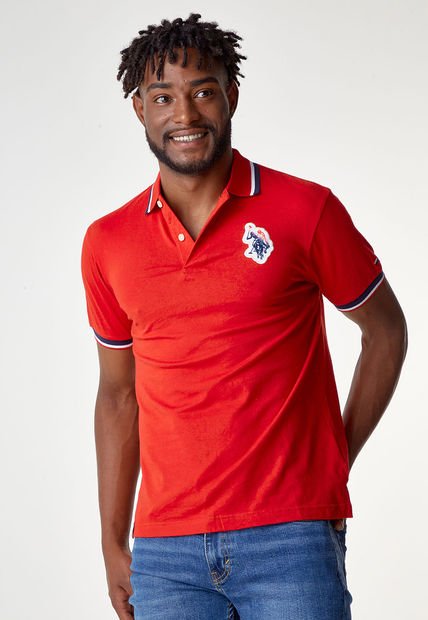 Camiseta Polo Us Polo Assn Rojo