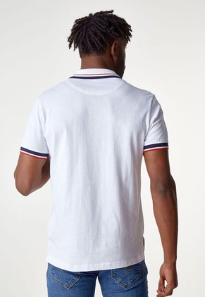Camiseta Polo Blanco-Azul-Rojo Us Polo Assn