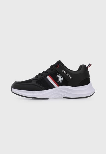 Tenis Lifestyle Negro-Blanco-Rojo Us Polo Assn
