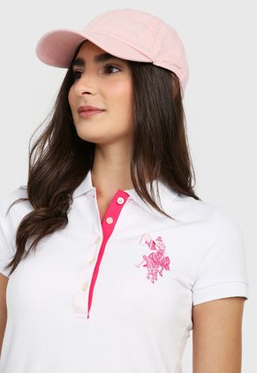 Polo Blanco-Rosado Us Polo Assn