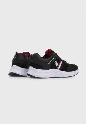Tenis Lifestyle Negro-Blanco-Rojo Us Polo Assn