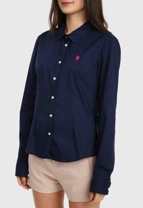 Camisa Azul-Rojo Us Polo Assn