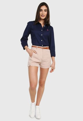 Camisa Azul-Rojo Us Polo Assn