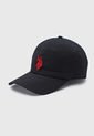 Gorra Negro-Rojo Us Polo Assn de US Polo Assn