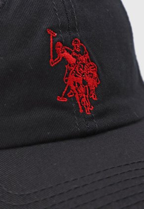 Gorra Negro-Rojo Us Polo Assn