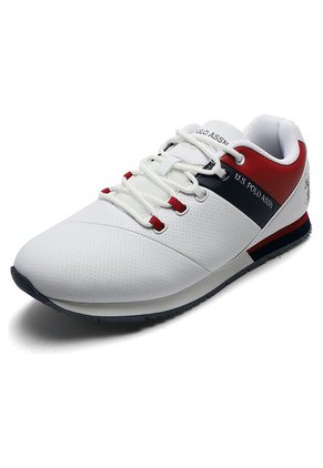 Tenis Blanco-Rojo-Azul Us Polo Assn
