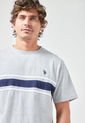 Camiseta Gris-Azul Navy-Blanco Us Polo Assn de US Polo Assn