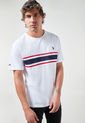 Camiseta Blanco-Azul Navy-Rojo Us Polo Assn de US Polo Assn