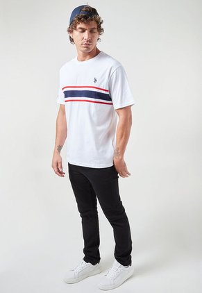 Camiseta Blanco-Azul Navy-Rojo Us Polo Assn