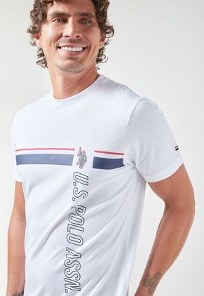 Camiseta Blanco-Azul Navy-Rojo Us Polo Assn