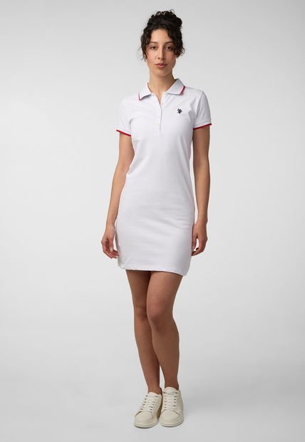 Vestido Blanco-Rojo US POLO ASSN