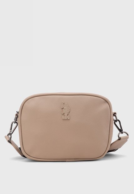 Bolso Beige-Negro-Marrón US POLO ASSN