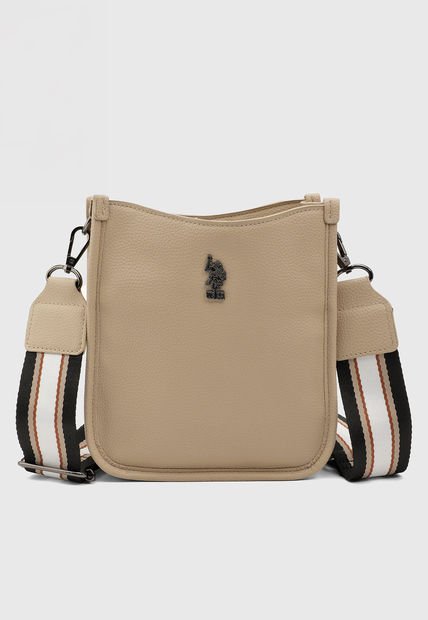 Bolso Manos Libres Beige Us Polo Assn