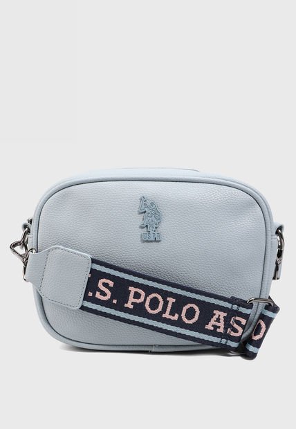 Bolso Manos Libres Azul Grisáceo-Palo Rosa Us Polo Assn