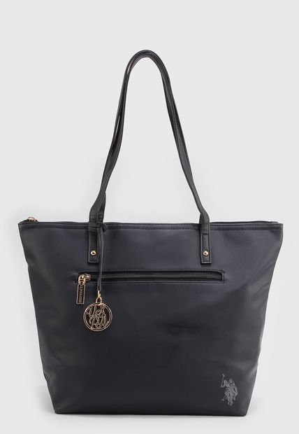 Bolso Negro-Dorado Us Polo Assn