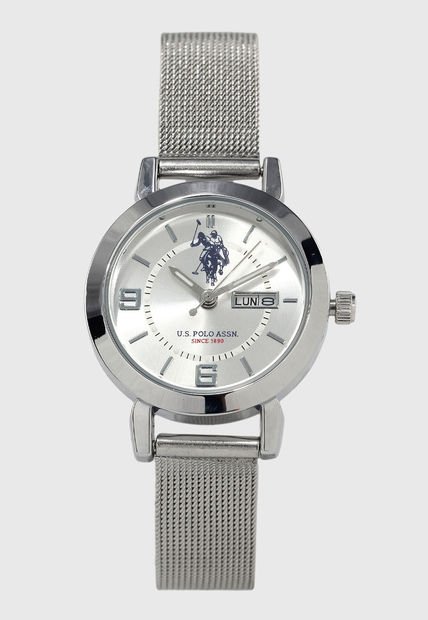 Reloj Plateado Us Polo Assn