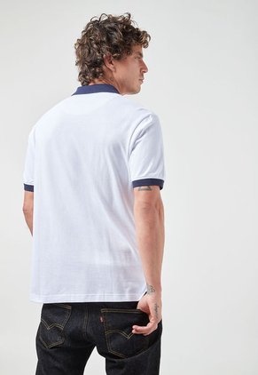 Polo Blanco-Azul Navy Us Polo Assn