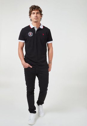 Polo Negro-Blanco Us Polo Assn