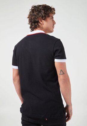 Polo Negro-Blanco Us Polo Assn