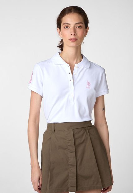 Camiseta Blanco-Rosa US POLO ASSN