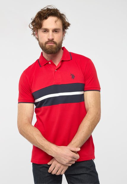 Polo Rojo-Azul-Blanco US POLO ASSN