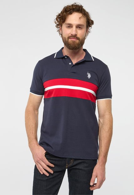 Polo Navy-Rojo-Blanco US POLO ASSN