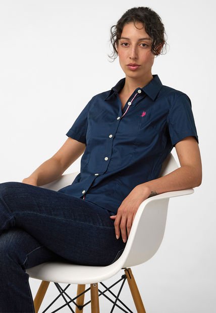 Camisa Azul Navy US POLO ASSN