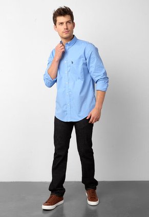 Camisa U.S. POLO ASSN. Celeste