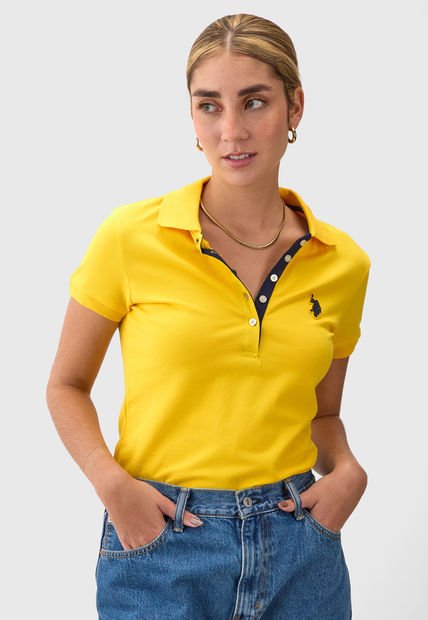 Camiseta Amarillo-Azul Navy US POLO ASSN