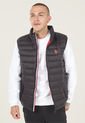 Chaleco Acolchado Negro-Rojo Us Polo Assn de US Polo Assn