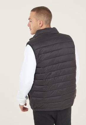 Chaleco Acolchado Negro-Rojo Us Polo Assn