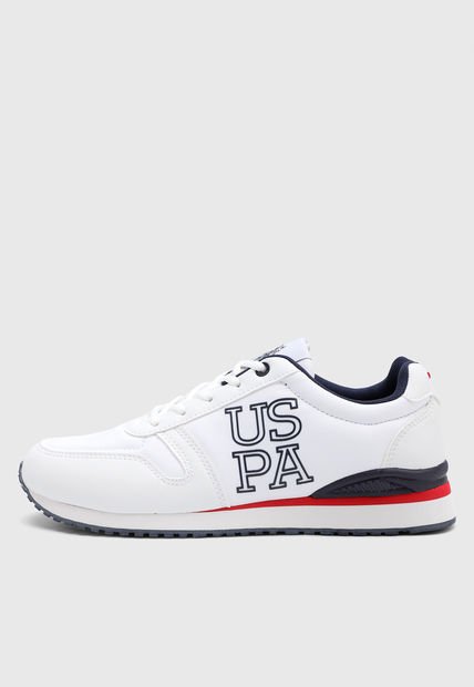 Tenis Lifestyle Blanco-Navy-Rojo Us Polo Assn