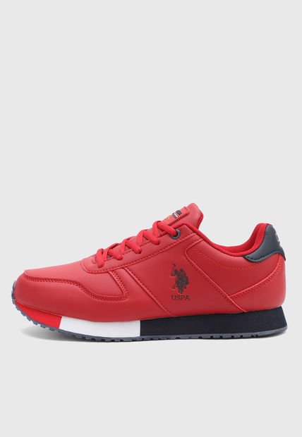 Tenis Lifestyle Rojo-Azul-Blanco Us Polo Assn