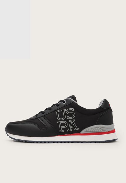 Tenis Lifestyle Negro-Gris-Blanco Us Polo Assn