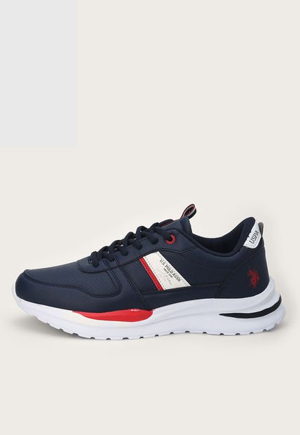 Tenis Lifestyle Azul Navy-Rojo-Blanco Us Polo Assn