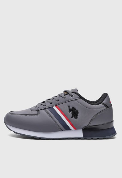 Tenis Lifestyle Gris-Blanco-Azul Us Polo Assn