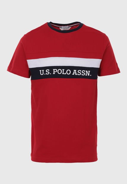 Camiseta Rojo-Azul Navy-Blanco US POLO ASSN