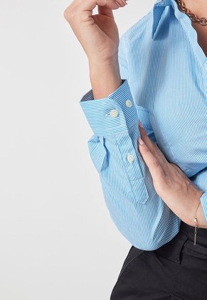 Camisa Azul-Blanco Us Polo Assn