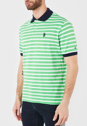 Camiseta Verde-Blanco-Azul Us Polo Assn Masculino