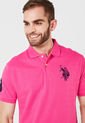 Polo Fucsia Us Polo Assn Masculino de US Polo Assn