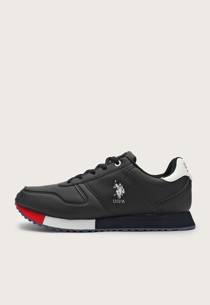 Tenis Lifestyle Negro-Blanco-Azul Navy Us Polo Assn