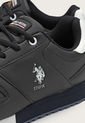 Tenis Lifestyle Negro-Blanco-Azul Navy Us Polo Assn de US Polo Assn
