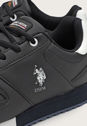 Tenis Lifestyle Negro-Blanco-Azul Navy Us Polo Assn
