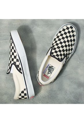 Tenis Hombre Vans Mn Skate Slip-On Negro Cuadros Vans