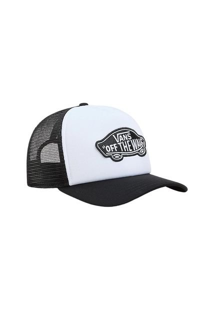 Gorra Vans Classic Patch Curved Bill Trucker-Blanco
