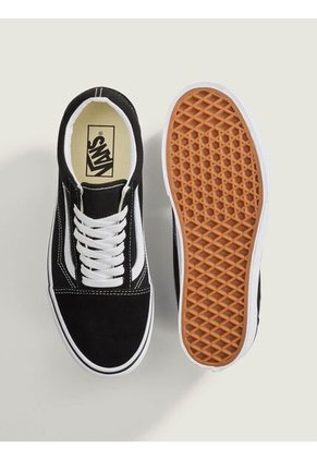 Tenis Mujer Vans Ua Old Skool Stackfo Negro Vans