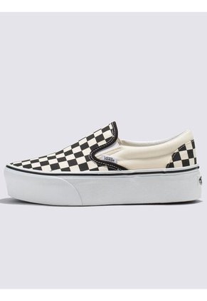 Tenis Mujer Vans Ua Classic Slip-On S Negro Cuadros Vans